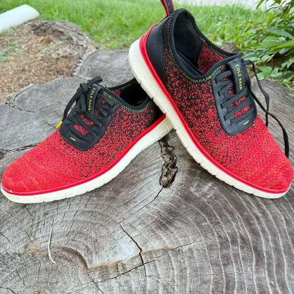 Cole Haan | Shoes | Cole Haan Mens Red And Black Sneakers  display picture 3